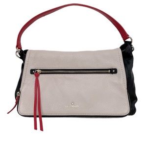 Kate Spade New York Cobble Hill Toddy Shoulder Bag Tote Red Black White